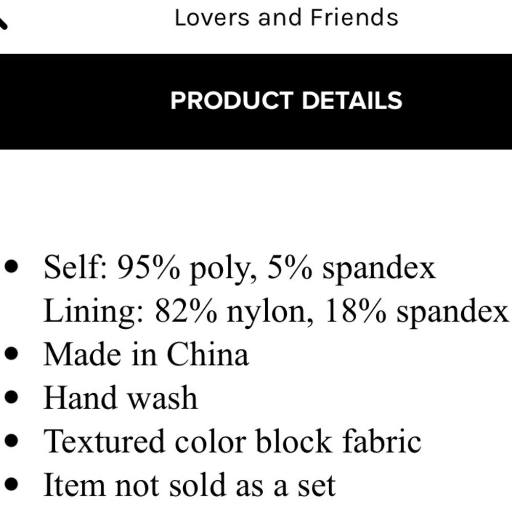 LOVERS + FRIENDS TEXTURED WAVE BOTTOMS NWT - Picture 6 of 11